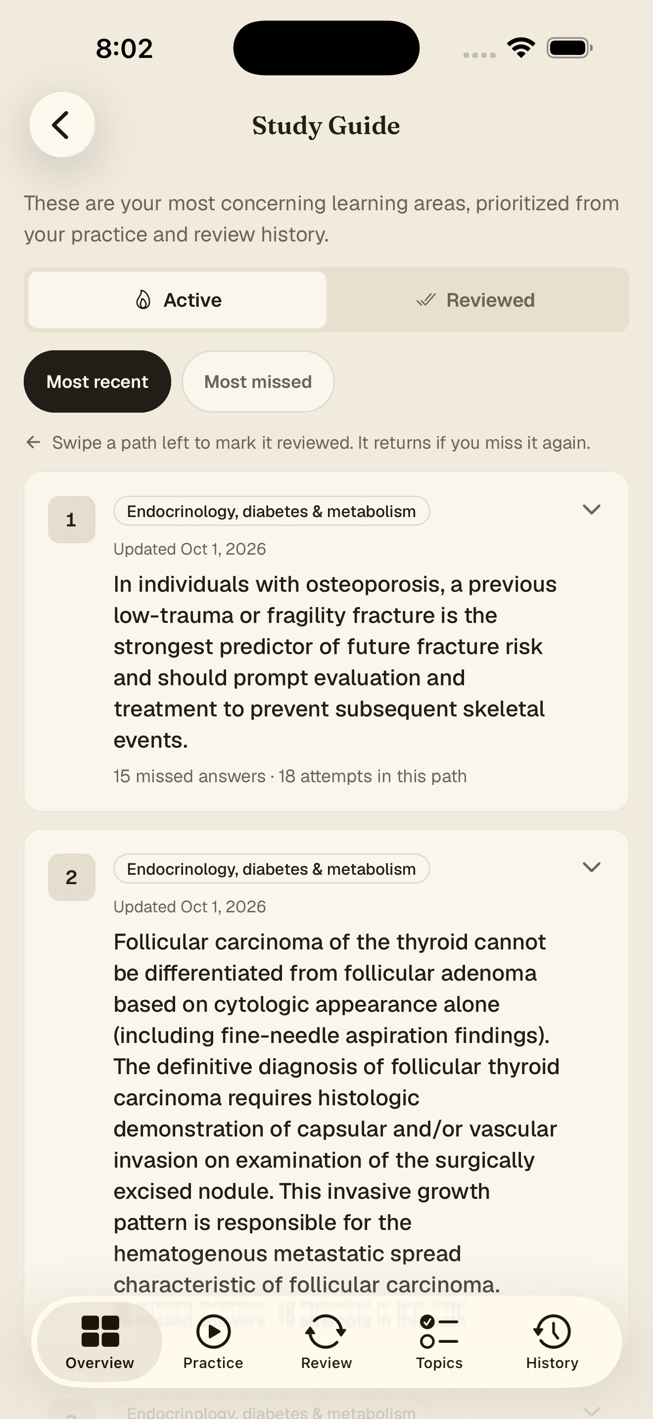 NARQB app: Study guide